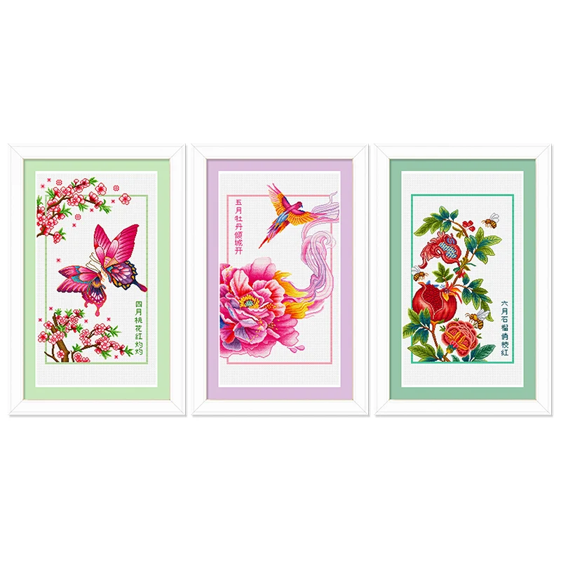 Наборы для вышивки крестом детей Стартовый Набор вышивания цветами сделай сам