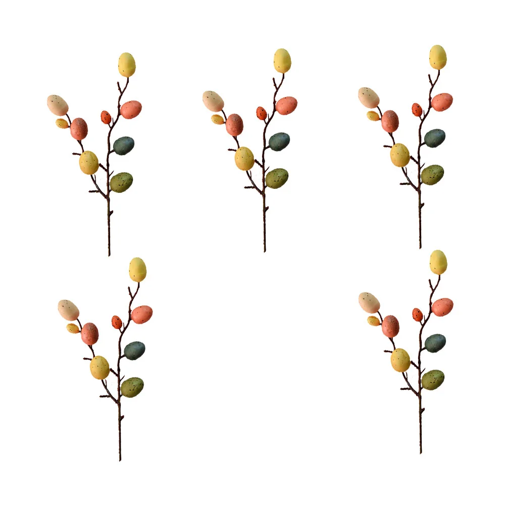 

Easter Egg Picks Flower Decorations Tree Ornaments Basket Artificial Floral Decor Decoration Branches Arrangement Eggs Stems