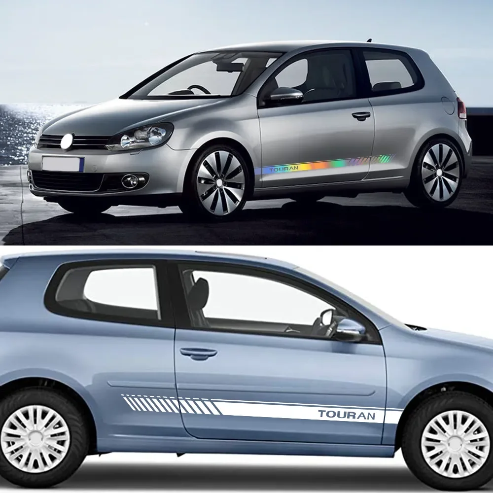 

Car Side Door Stickers For Volkswagen VW Touran Tuning Accessories Panel Van Parts Vinyl Film Decals