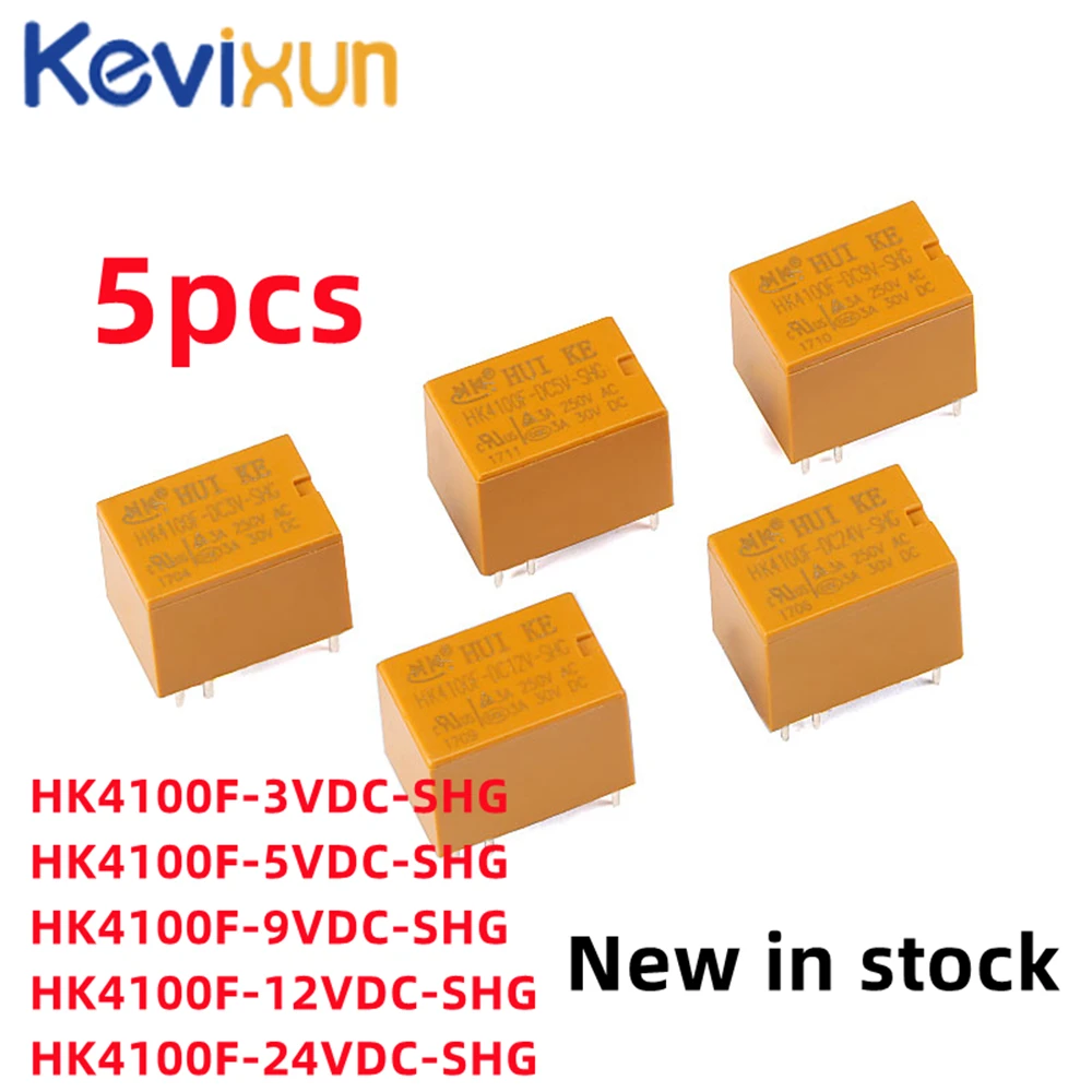 5 шт./лот HK4100F DC3V/DC5V/DC9V/DC12V/DC24V 3V/5V/9V/12V/24V 3A реле низкого сигнала 6P HK4100F-5VDC-SHG 3VDC/5VDC/9VDC/12VDC/24 В постоянного тока