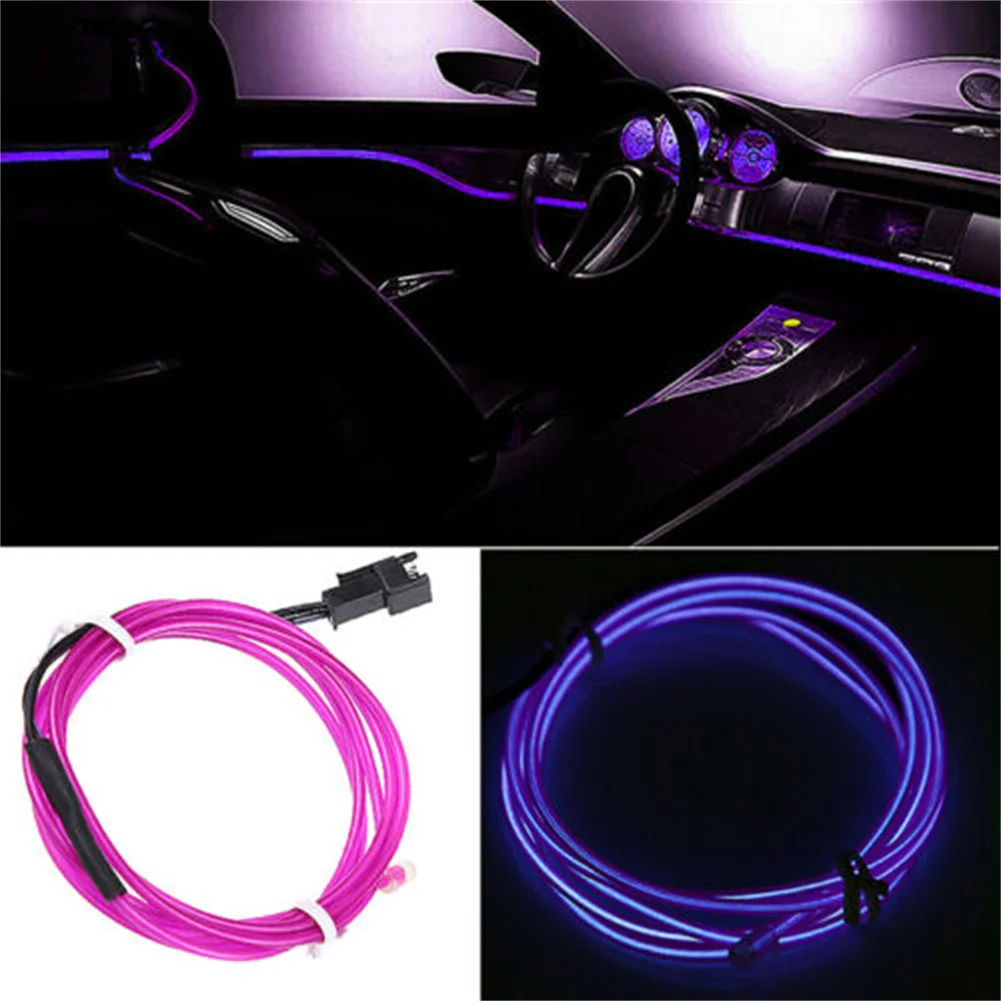 

2M Cold LED Light Strip Atmosphere Light For DIY Flexible AUTO Interior Lamp Party Decoration Lights Neon Strips 12V USB