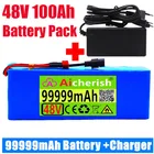 Аккумулятор 18650 1000 Вт, 13S3P, 48 В, 54,6 Ач, литий-ионный аккумулятор для электрического велосипеда, E-fiets Scooter с зарядным устройством BMS + в