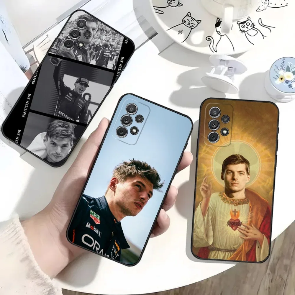 F1 Formula 1 M-Max V-Verstappen Phone Case For Samsung S25 S24 S21 S22 S23 S30 Ultra S20 Plus Fe Lite Note 10 9 Black Soft Shell
