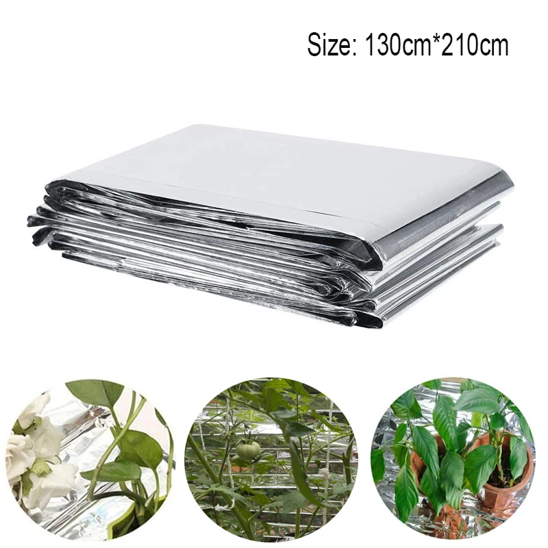 

1pc Garden Wall Film Covering Sheet Hydroponic Highly Reflective 130*210cm