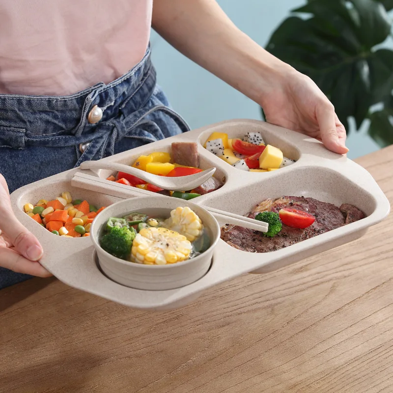 Столовые приборы 2022 дюйма из искусственной соломы набор 4 предметов для быстрого