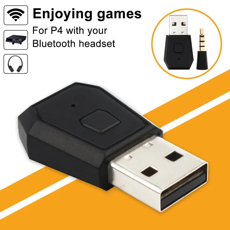 

For PS4 Gamepad Controller USB Wireless Adapter Receiver For PS4 Gamepad Controller Console Support Bluetooth Headsets