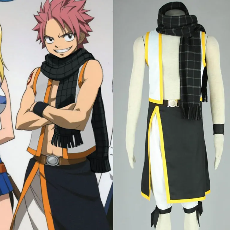 

Cosplay Fairy Tail Anime Cartoon Halloween Party Etherious Natsu Dragneel 2 Generations Male Costumes