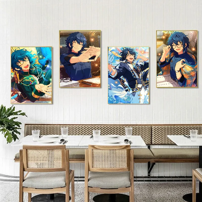 Game Anime Sumugi Aoba Poster Self-adhesive Art Waterproof Paper Sticker Coffee House Bar Room Wall Decor