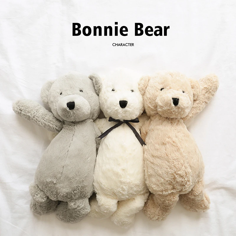 

40cm Soft Fluffy Bear Doll Birthday Gifts For Kids Baby Lovely Bears Appease Toy Cute Plush Stuffed Animal Sleeping Toys