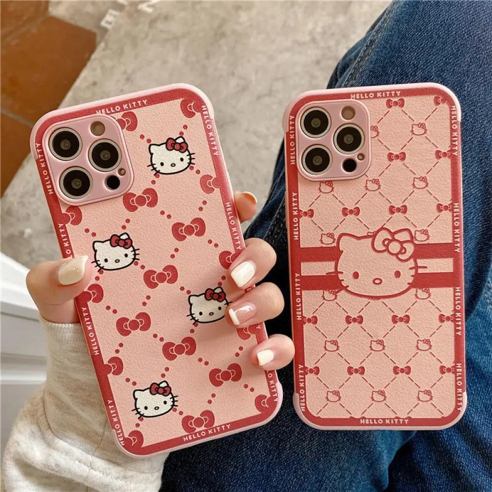 

Чехол для Iphone с аниме рисунками Hello Kittys Y2K 13 14 Promax, защитные чехлы с рисунками кошек и конфет, мягкие противоударные чехлы