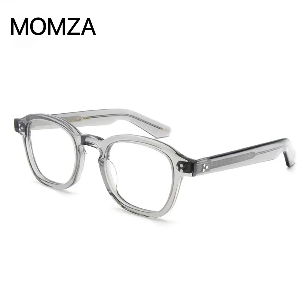 

Authentic MOSCOT MOMZA Johnny Depp Luxury Grey Acetate Frame Men Women Sun Glasses Luxury Design Male Couple Eyewear With Case