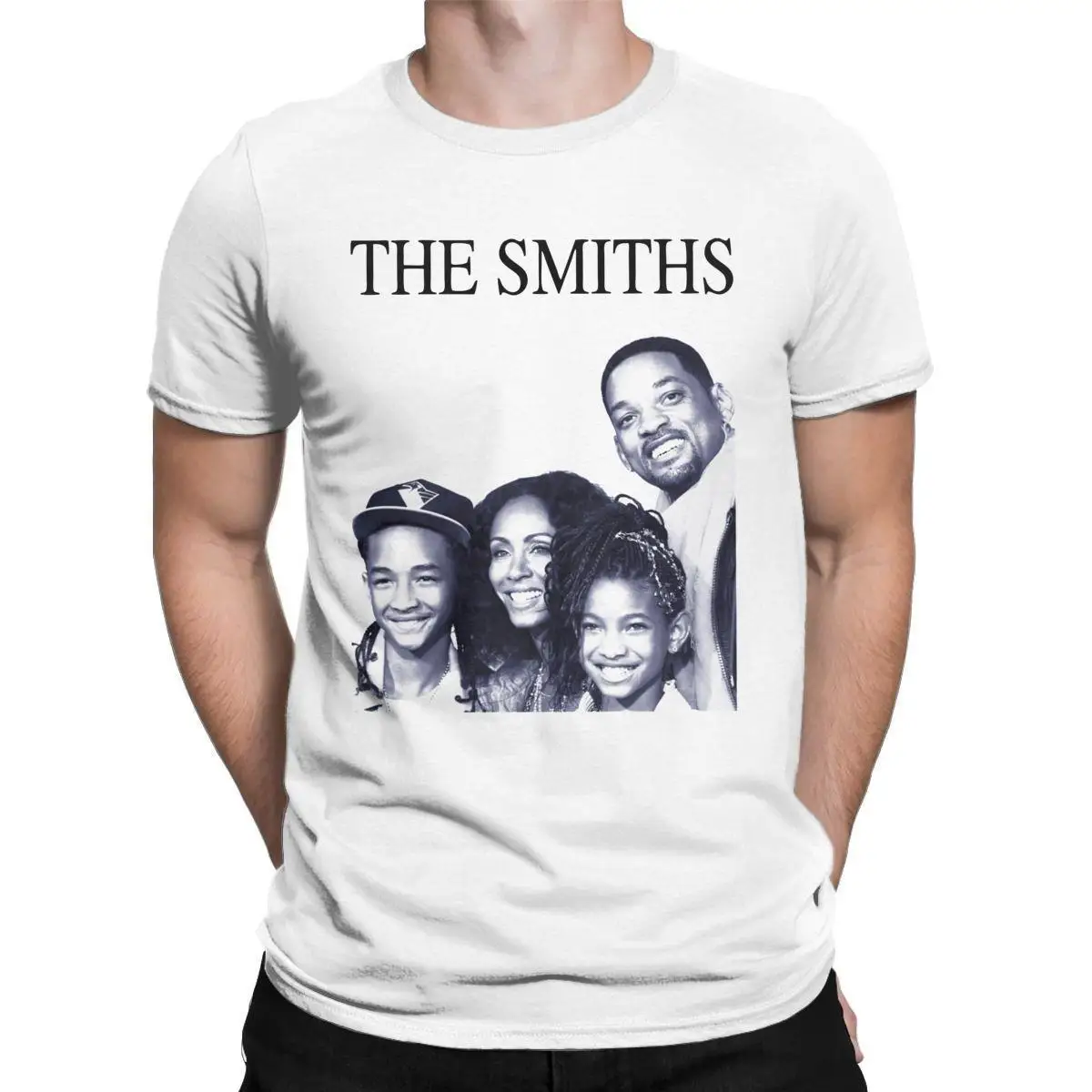 Men T-Shirt The Smiths Will Smith Family Awesome Pure Cotton Tees Short Sleeve T Shirt O Neck Clothes Summer