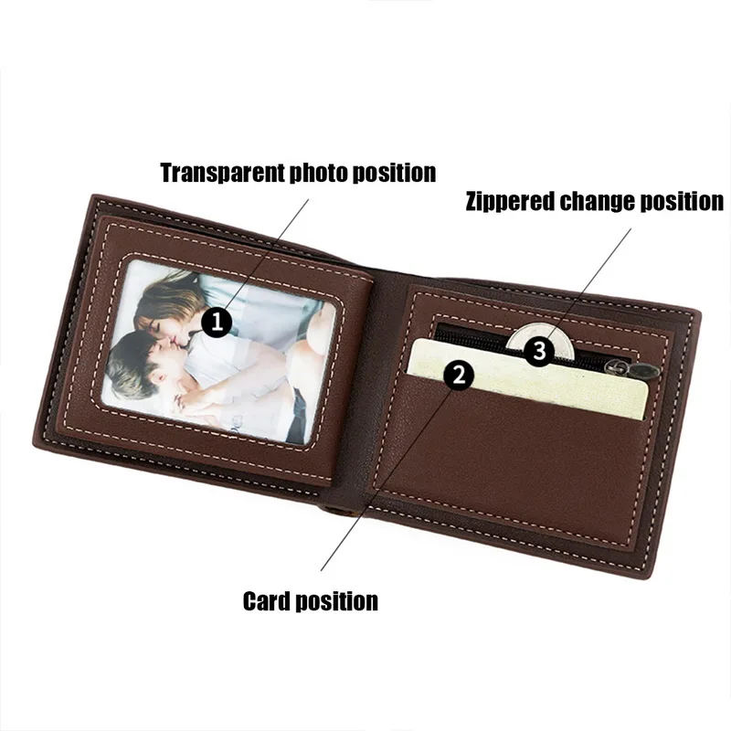 Fashion PU Leather Wallet Men Luxury Slim Coin Purse Business Foldable Wallet Card Holder Pocket Clutch Male Handbags Tote Bag