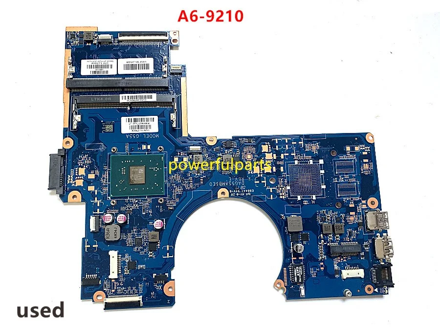 used and working good for Hp Pavilion 15-AW motherboard A6-9210 CPU in-built 856271-601 DAG55AMB6E0 mainboard tested ok