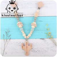 kissteether baby product beech cactus clip diy cartoon teether molar bracelet decorative rattle pendant three piece set toy gift