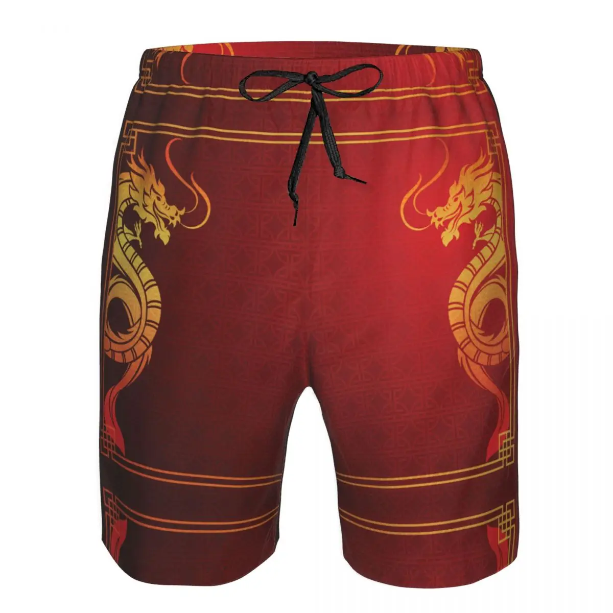 

Мужские Пляжные быстросохнущие мужские плавки с китайским традиционным шаблоном и китайским драконом, Мужская пляжная одежда, пляжные шорты для купания