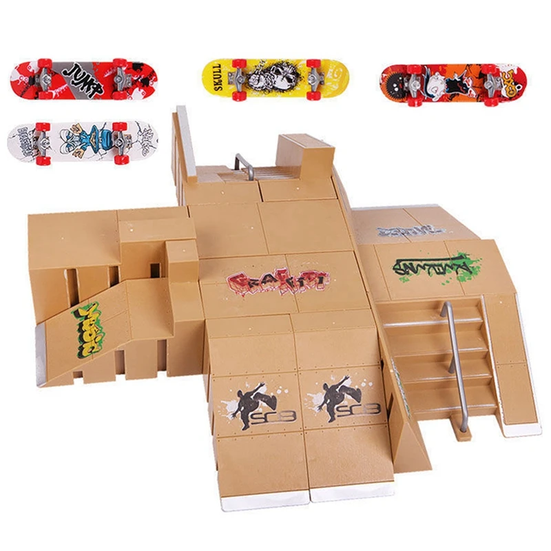 

Пальцевые скейтборды, скейтборды, парки, рампы, запчасти для технической практики, колода, детский подарок, набор, фингерборд, игрушки