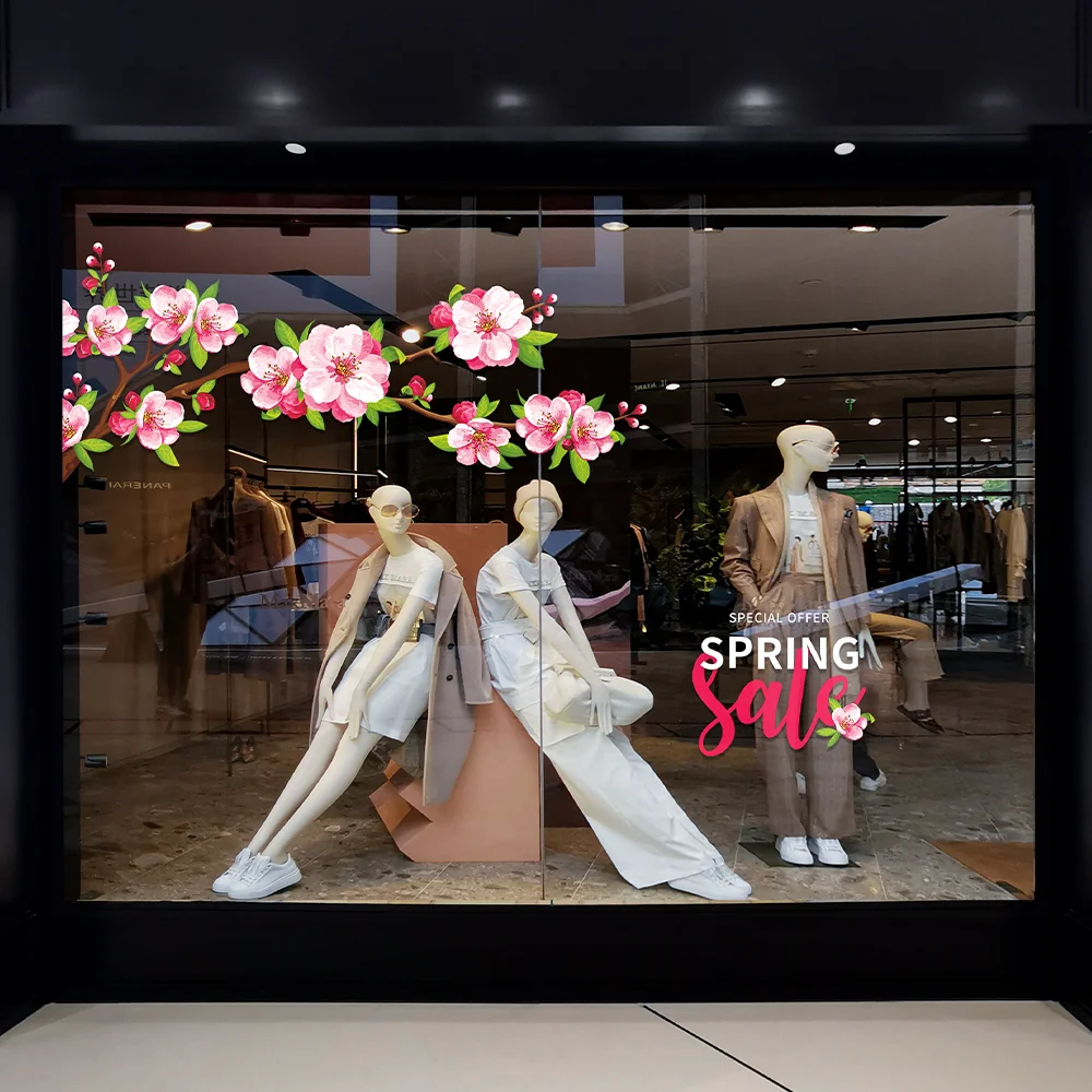 QiAds на заказ весеннее украшение для магазина с цветком персика 38 женский день