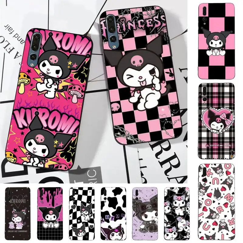 

BANDAI Kuromi Phone Case for Huawei P30 40 20 10 8 9 lite pro plus Psmart2019