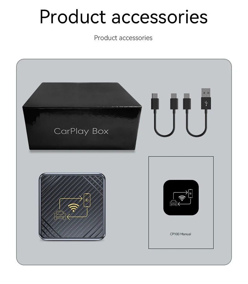 2 в 1 беспроводной адаптер Carplay для Apple iOS Android Auto AI Box Smart USB Plug and Play Havel Kia Volvo Audi MG VW