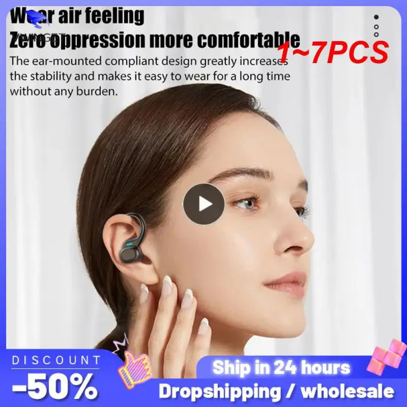 

Беспроводные наушники-вкладыши TWS, Hi-Fi наушники с ушным крючком, с сенсорным управлением, Спортивная гарнитура S730, 1-7 шт.