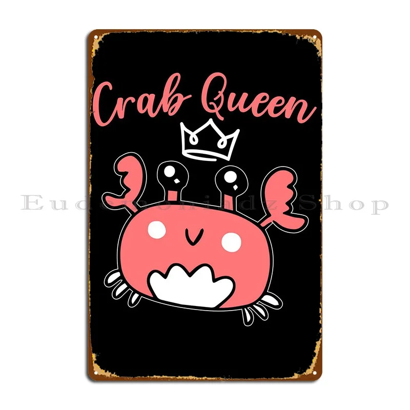 

Краб королева крабовидный металлический плакат создание кинотеатра роспись создание оловянного знака плакат