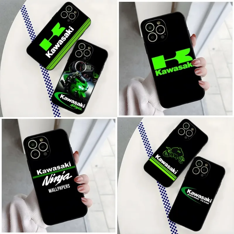 

Motorcycle Racing Kawasakis Phone Case For Iphone 13ProMax 11 12 14 Pro Xs Max Mini Xr X 7 8 6 6s Plus Back Cover