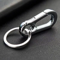 classic men stainless steel gourd buckle keychain waist belt clip anti lost buckle hanging fashion key ring car decoration ys284
