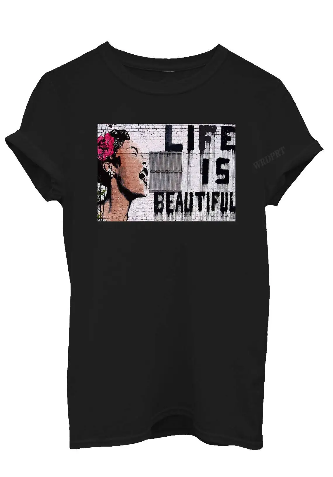 

Life Is Beautifu Unisex T Shirts Women's Shouting Inspirational Graphic T-shirts Cool Fashion Casual Tops Tee Summer Fall Shirts