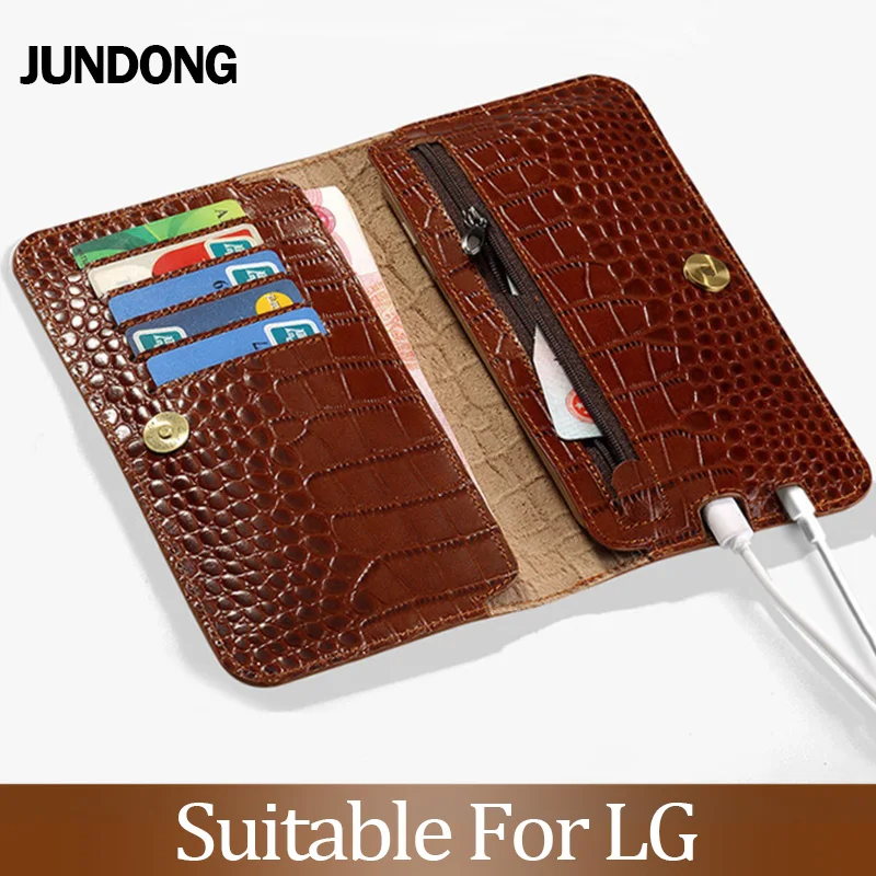 

for LG V30 V40 V50 ThinQ G6 G7 Q6 Q7 K11 K4 K8 K10 2018 Srylor 3 4 Case Crocodile Texture Cover Cowhide Phone Bag Wallet