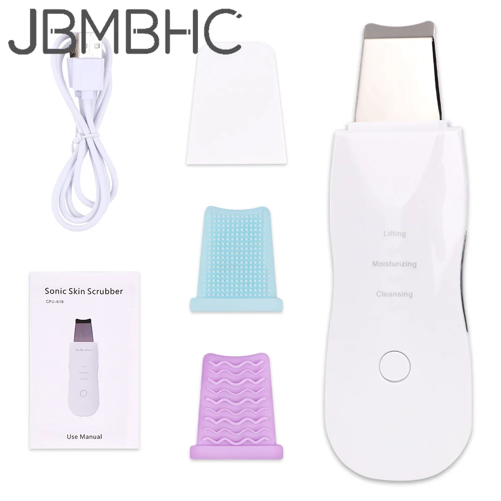 

Ультразвуковой скребок для кожи лица, устройство для удаления черных точек с USB-разъемом, массажер для лица, уход за кожей от акне, пилинг, ка...