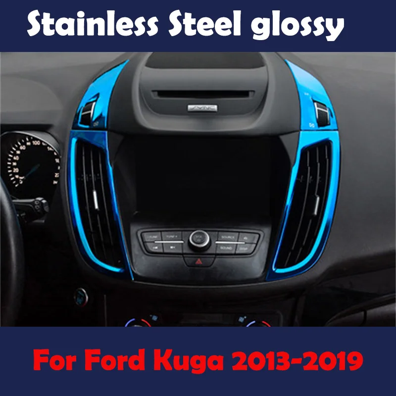 

For Ford ESCAPE KUGA 2013-2019 C-MAX Car Accessories Interior Door Handle Window Lift Air Vent Steering Wheel Decorative Sticker