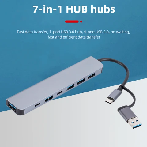 USB-хаб Type-C 4 портов