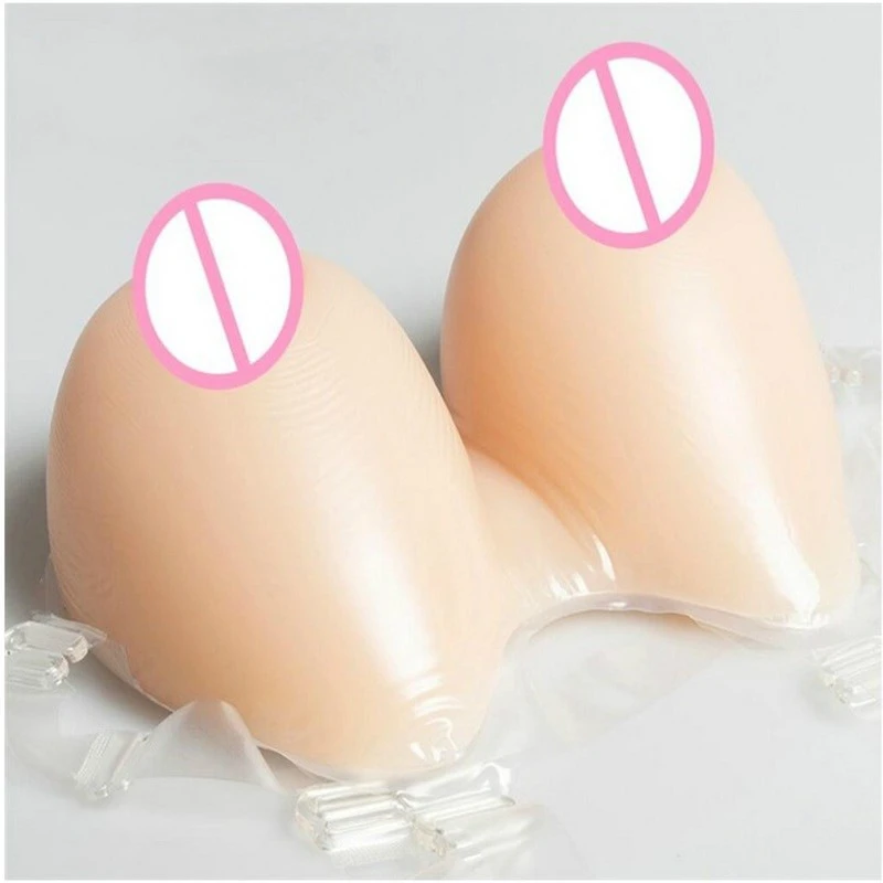

1800g Silicone Artificial Breast Forms With Shoulder Straps For Cosplay Drag Queen Transgender Fake Boobs Mastectomy Bra