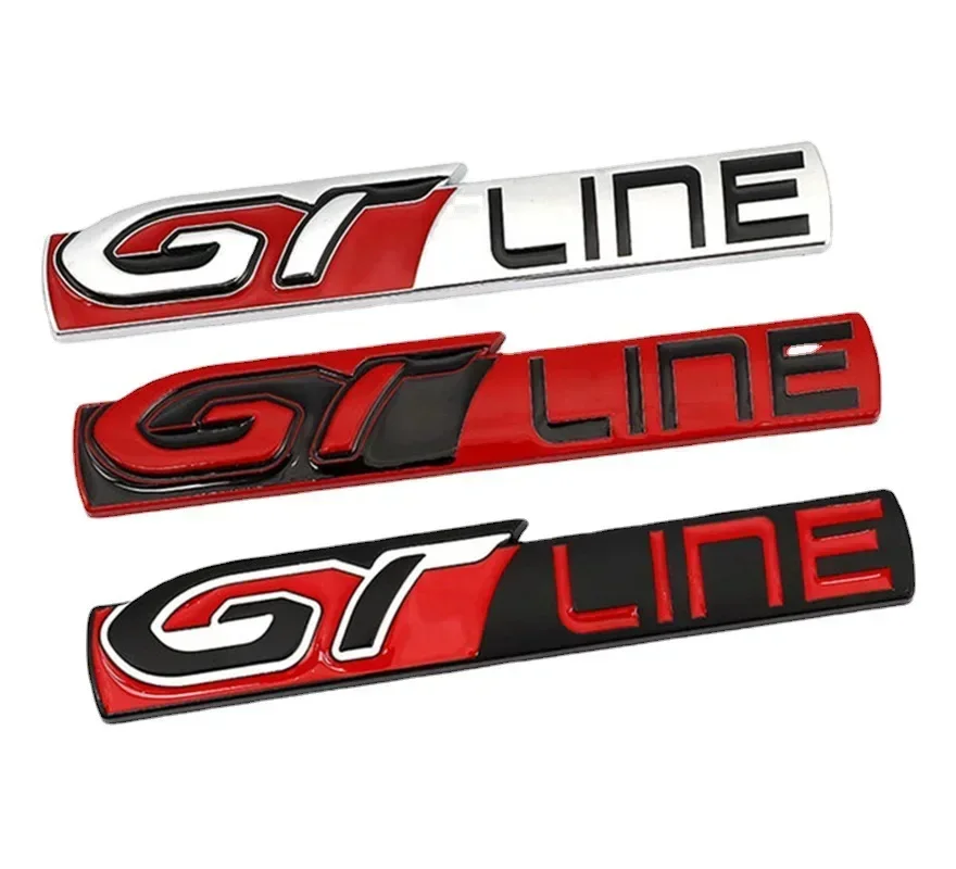 Металлическая Наклейка на кузов автомобиля эмблема GT Line значок задний багажник