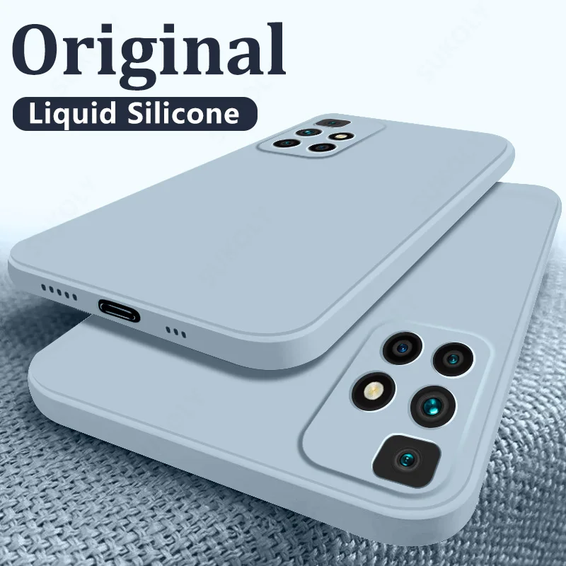 

Liquid Silicone Case For Xiaomi 11T Mi 10T Lite Redmi Note 10 9 8 Pro 5G 9s 9A 9T Poco X3 NFC GT M3 Anti-skid Matte Soft Cover