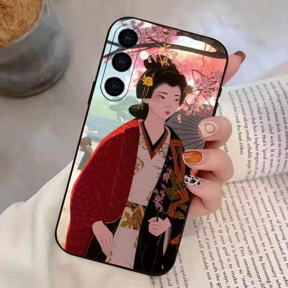Чехол для смартфона B-Blue Eyes Samurai-Akemi, черный, мягкий силиконовый чехол из ТПУ для Samsung A72, A51, A70, A71, A53, A52, A73 (art.: 3920dbd7e118b) - 3920dbd7e118b