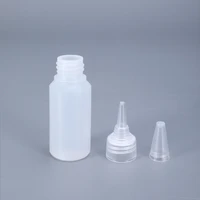 50pcs 30ml portable bottling plastic oil plastic bottle round squeezable dropper bottle hdpe leak proof container