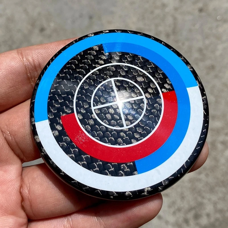 

Real Carbon Fiber Emblem Badge Hood Steering Wheel Logo 82mm 74mm 45mm For BMW G01 G02 G05 G06 G08 G11 G12 50 anniversary