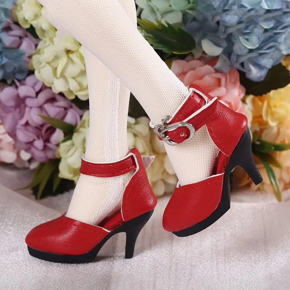 

6*2.5cm Doll Wearing PU Leather 5 Styles 1/4 Doll Boots Doll Princess Shoes Doll Fabric Shoes Play House Accessories