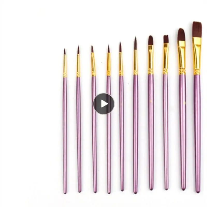 

Nylon Watercolor Pen Aluminum Tube Strong Adhesion Brush Moderate Elasticity Artistic Comfortable Writing Oil Paintbrush Gouache