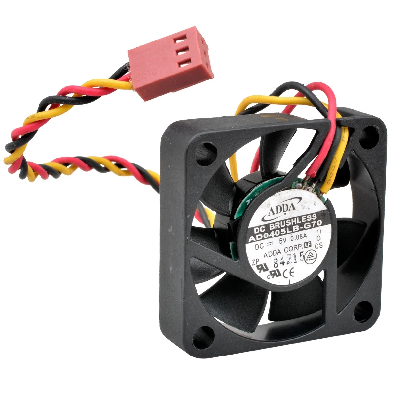 

AD0405LB-G70 4 см 40 мм вентилятор 40x40x10 мм DC5V 0.08A 3 линии двойной шарикоподшипник охлаждающий вентилятор для небольшого блока питания чехол