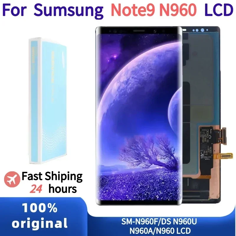 

AMOLED LCD screen for Samsung Galaxy Note 9 n960 sm-n960f n960u, touch screen, digitizer assembly, 100% original