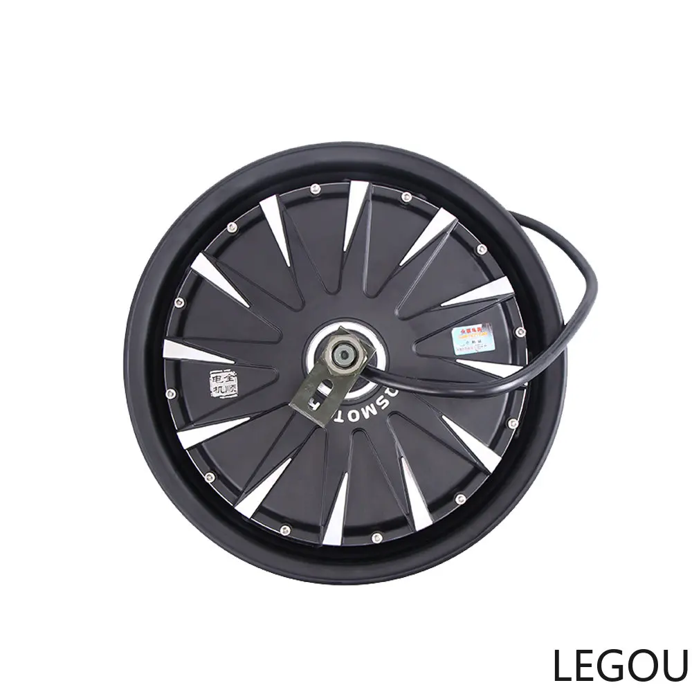 

BLDC Hub Мотор 12 дюймов 3000 Вт 72 в бесщеточный электродвигатель постоянного тока для скутера с дисковым тормозом