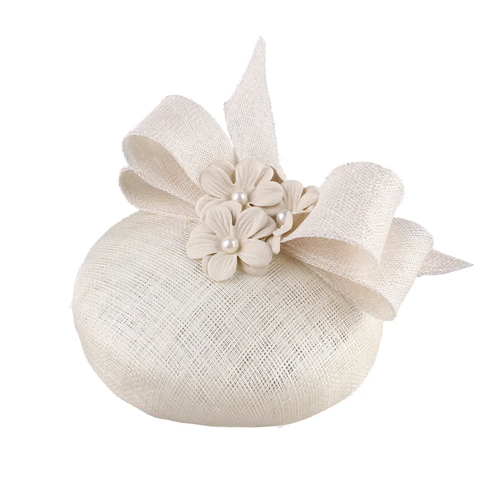 Женские высококачественные 4-слойные шапки Sinamay для женщин свадебные головные