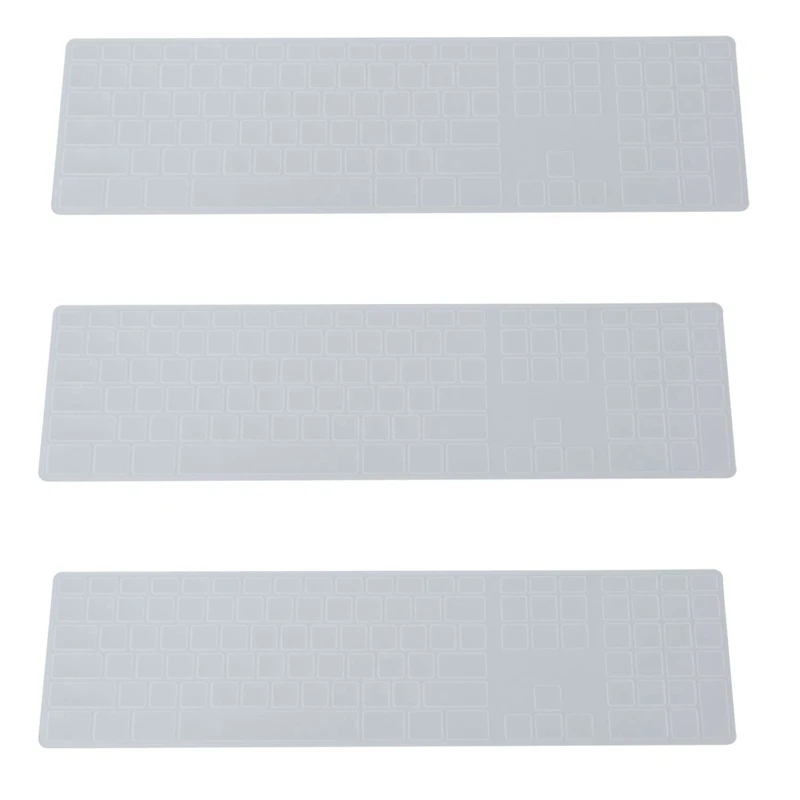 

3X силиконовый тонкий защитный чехол для клавиатуры с цифровой клавиатурой для Apple Imac прозрачный