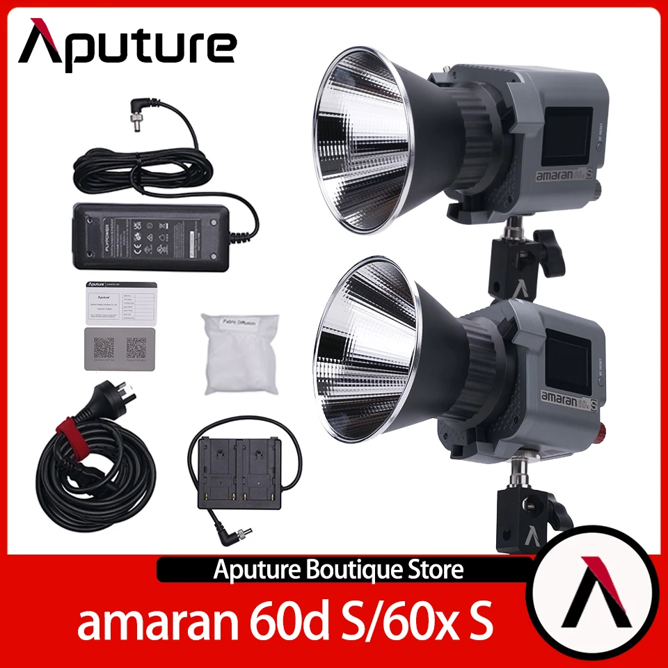 

Aputure Amaran COB 60x S 60d S Studio Lighting for Photography 60W Bluetooth App Control LED Fill Lamp Streaming