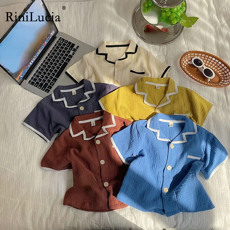 

Summer Children's Sleepwear Boys Set Baby Summer Short Sleeve Girls T-shirt Pants 2pcs Sets Home Wear Toddler Clothes
