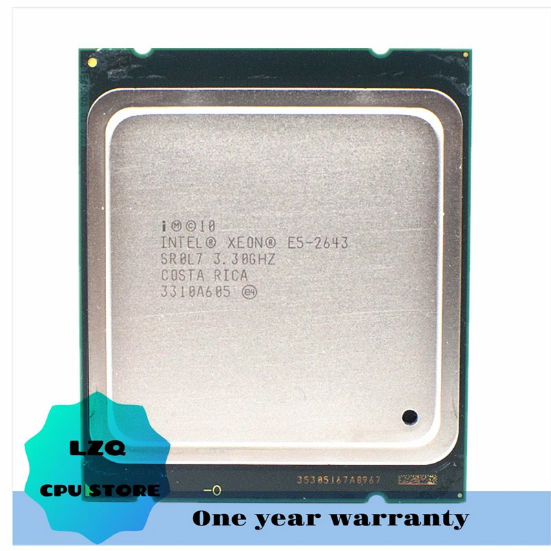 Процессор Intel ЦП Xeon E5 2643 V2 SR19X 3,50 ГГц 6-ядерный 25M LGA2011 E5  2643V2 Комплектующие для ремонта AliExpress