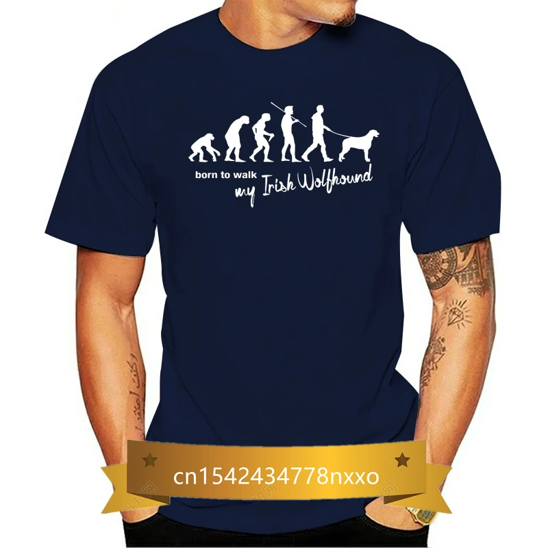 

Tevo T-Shirt Dog Evolution Irish Wolfhound Born To Walk siviwonder- Show Original Title